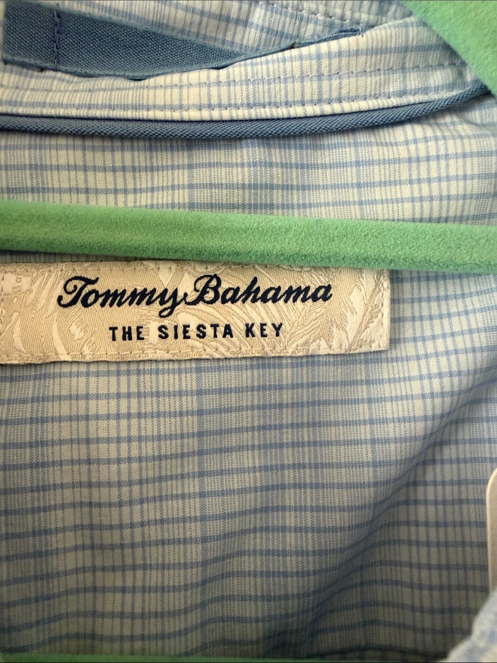 Tommy Bahama Light Blue Plaid Long-Sleeve Button-Down Shirt - Picture 5 of 11